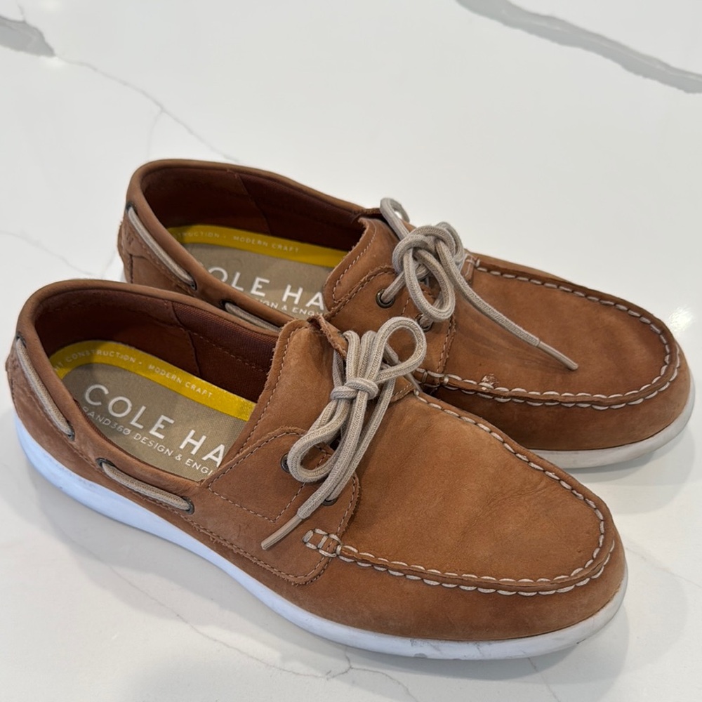 Cole Haan Men's Brown Boat Shoes 8